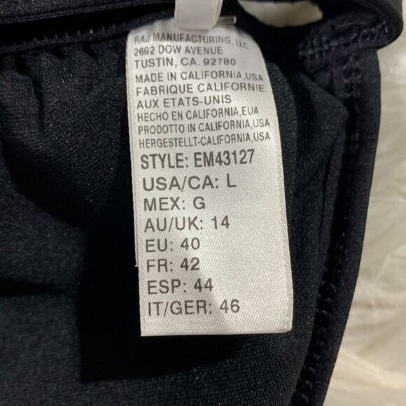 🟢 3for $20 ELLA MOSS The Dreamer multicolor bikini top removable pad NWT sz L - Picture 6 of 11